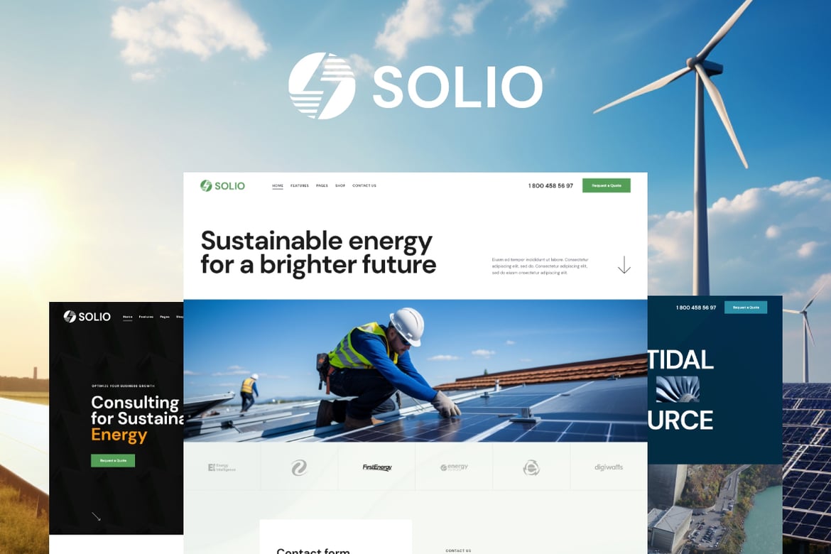 Solio: Tema WordPress Modern untuk Energi Terbarukan