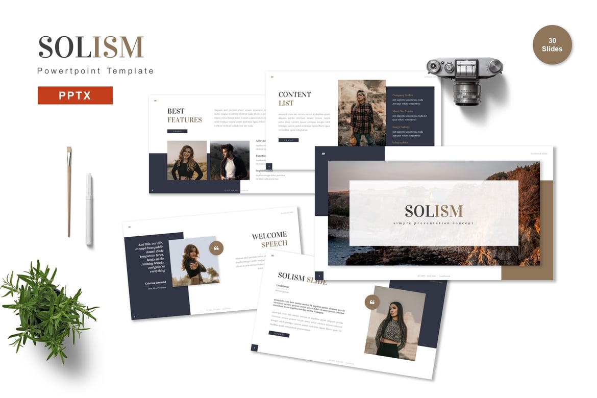Template Powerpoint Solism - Solusi Presentasi Profesional Anda