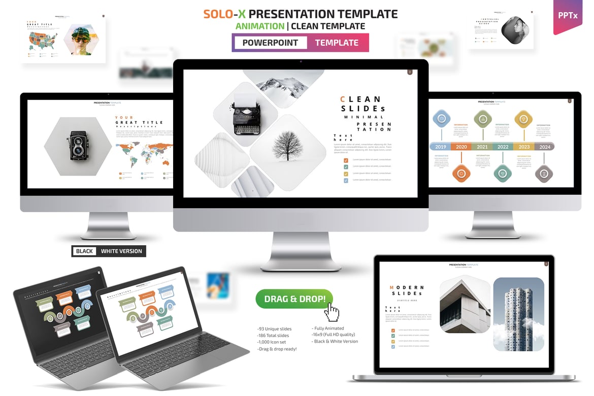 Template Presentasi Powerpoint Solo-X yang Menakjubkan