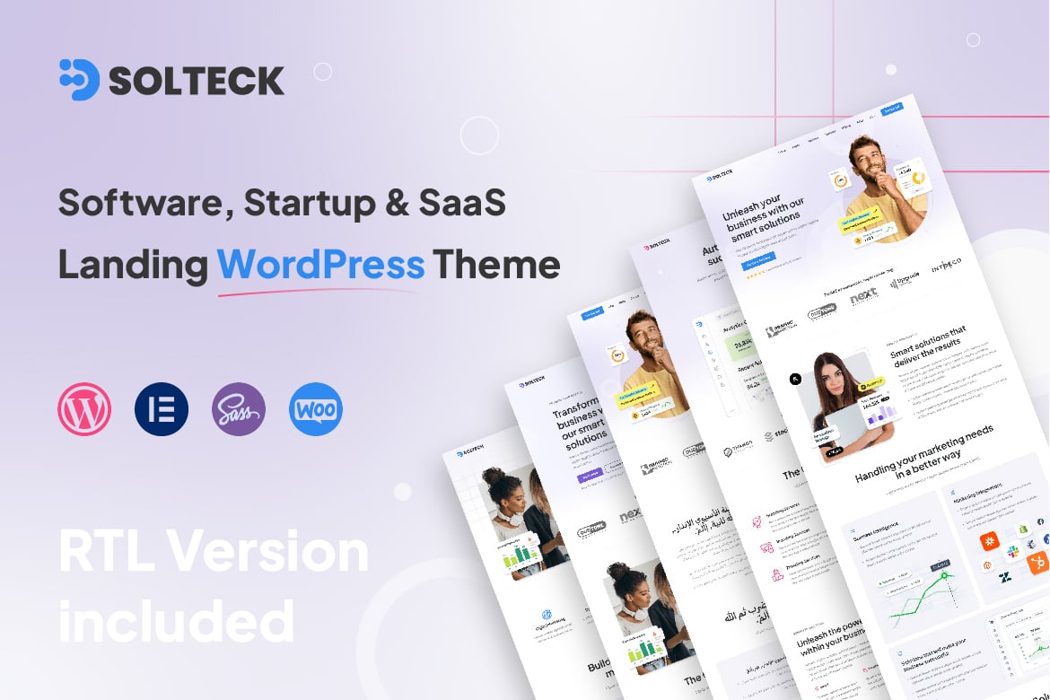 SolTeck - Tema WordPress Terbaik untuk Software, Startup, dan SaaS