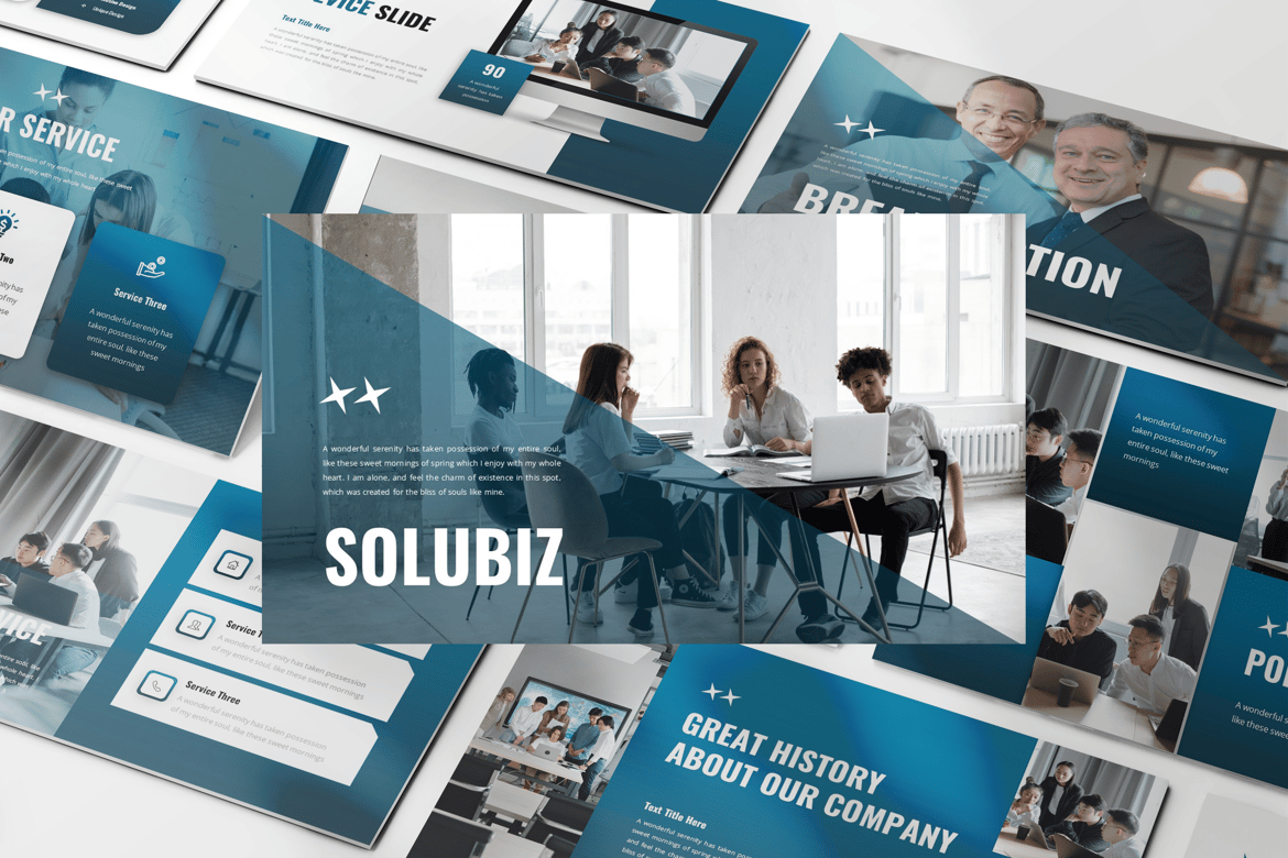 Template PowerPoint Solubiz - Solusi Presentasi Bisnis yang Menarik
