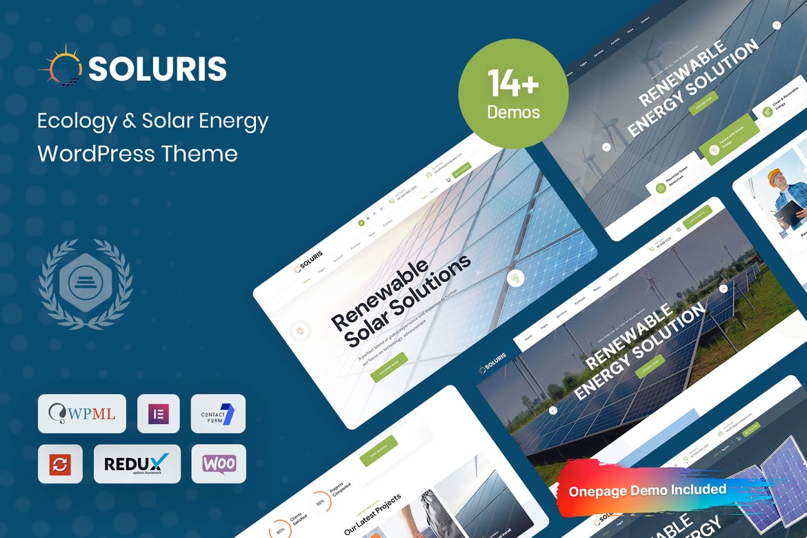 Soluris - Tema WordPress Energi Terbarukan dan Ekologi yang Menawan