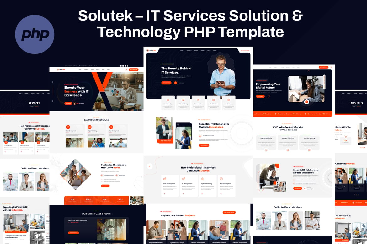 Solutek - Template Website PHP untuk Layanan IT dan Solusi Teknologi