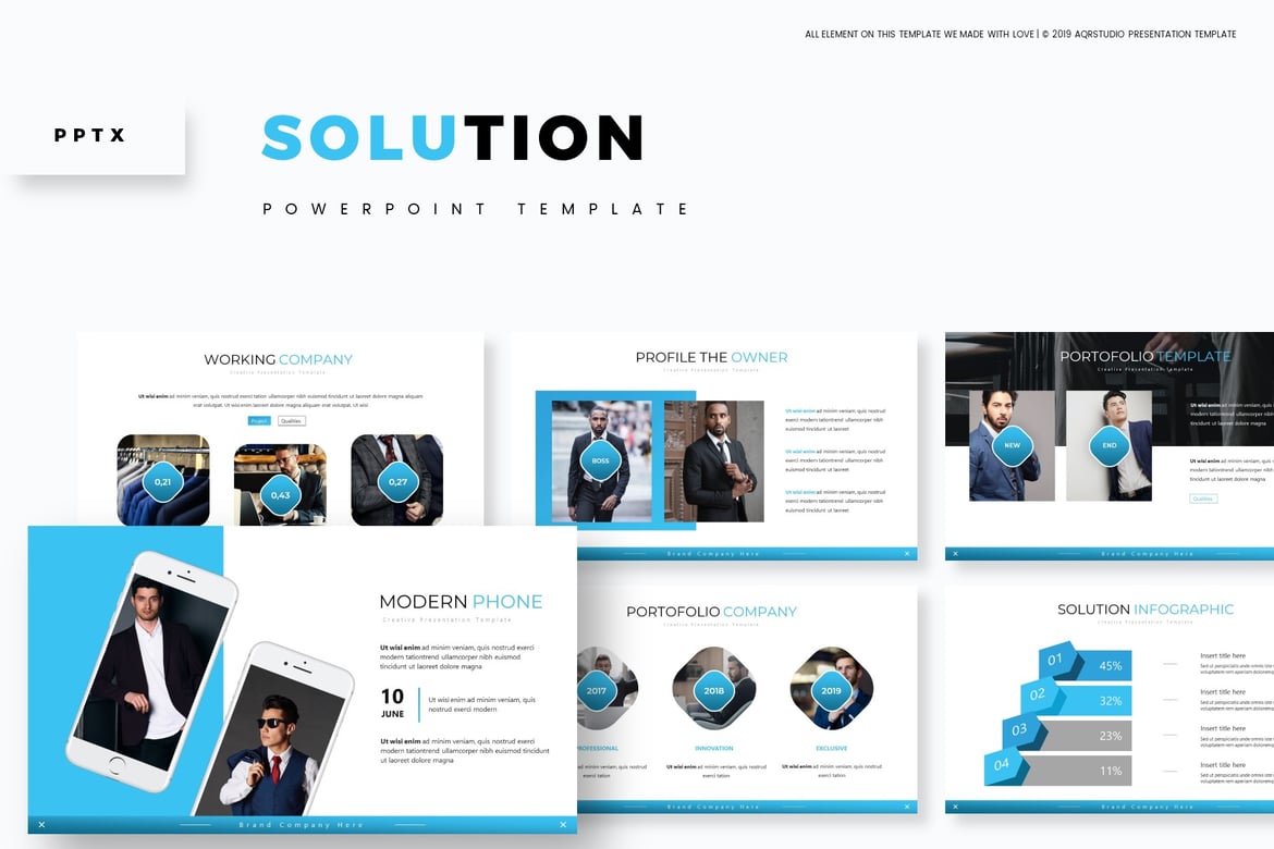 Template PowerPoint Solusi yang Menarik dan Serbaguna