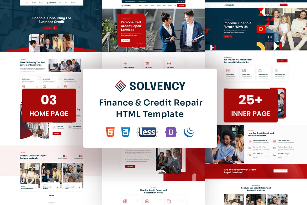 Template Website Solvency - Solusi Keuangan & Perbaikan Kredit