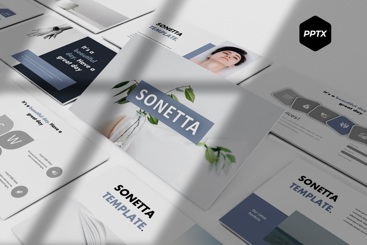 Sonetta - Template PowerPoint Serbaguna yang Menarik