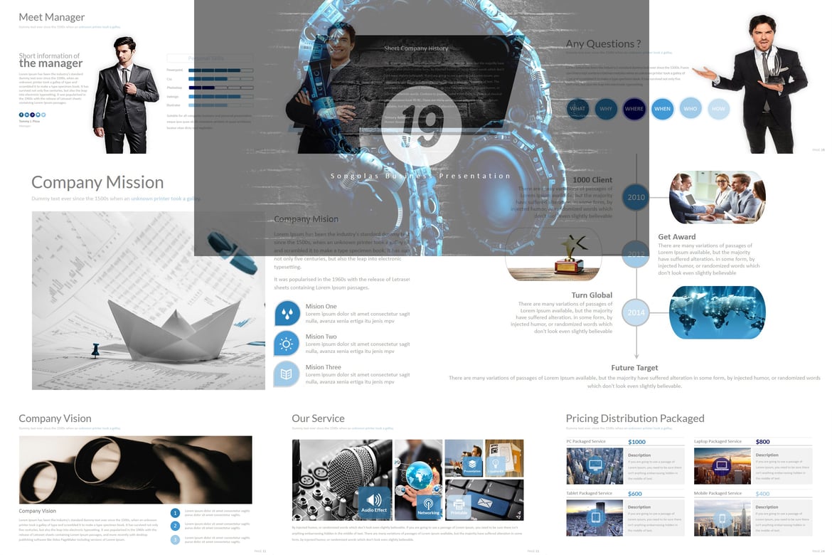 Template PowerPoint Songolas - Solusi Presentasi Kreatif Anda