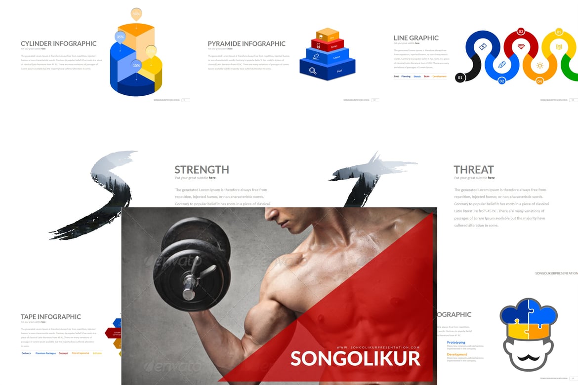 Template PowerPoint Songolikur - Solusi Presentasi Kreatif Anda