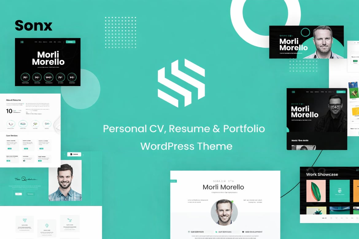 Sonx - Tema WordPress Portofolio dan Resume Pribadi yang Menarik