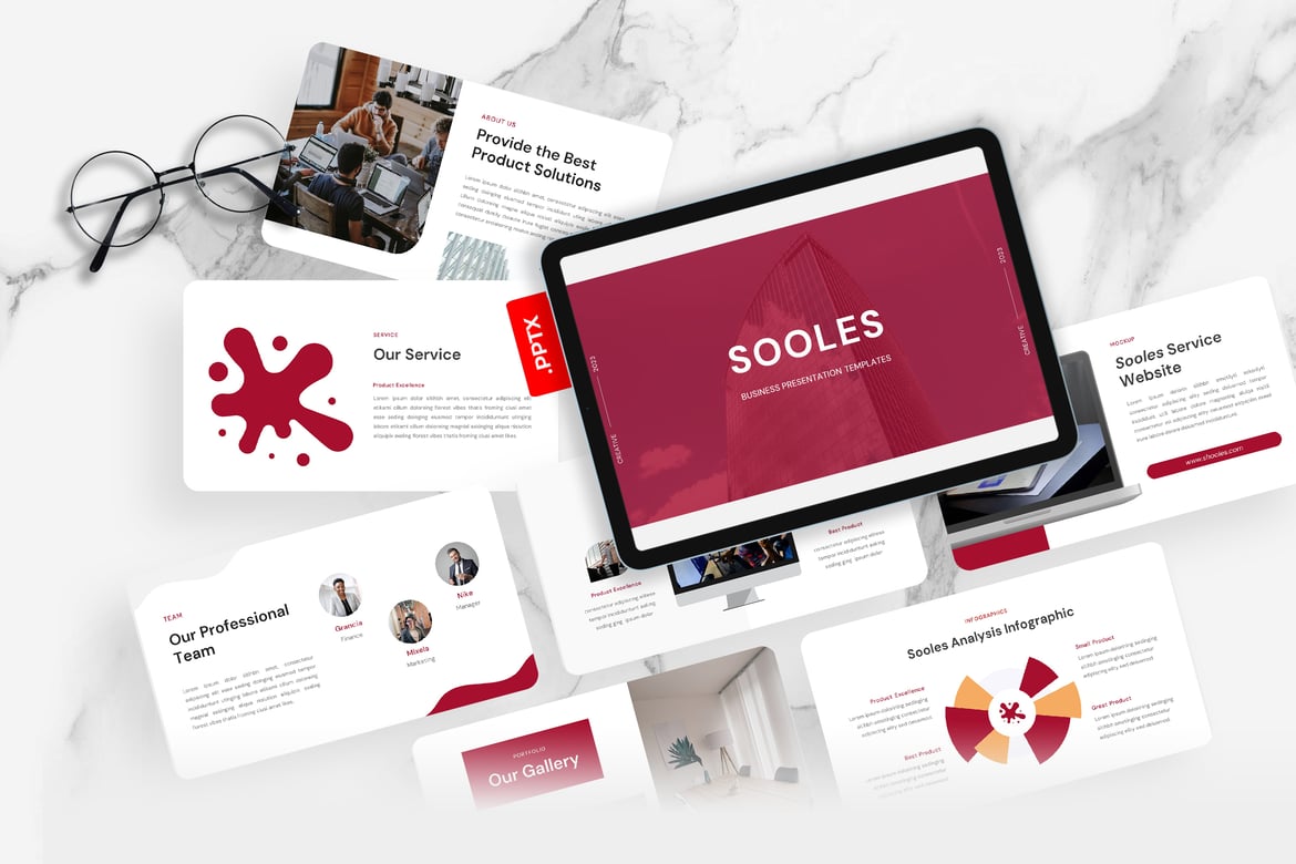 Sooles – Template PowerPoint Bisnis Modern
