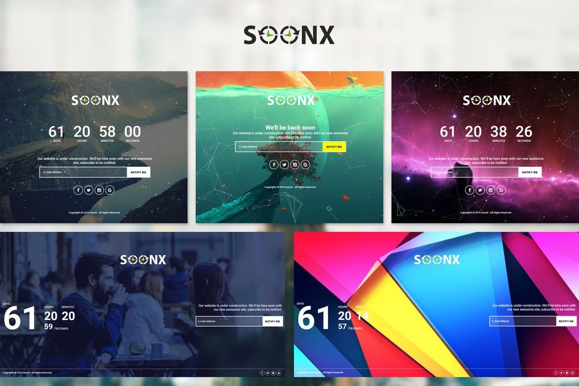 SoonX: Template Website Coming Soon yang Elegan dan Kreatif