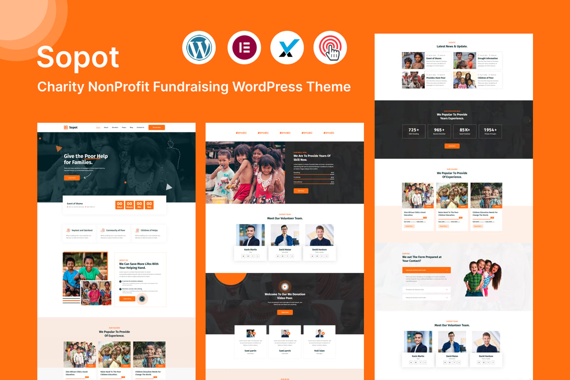 Sopot - Tema WordPress untuk Penggalangan Dana Amal yang Modern
