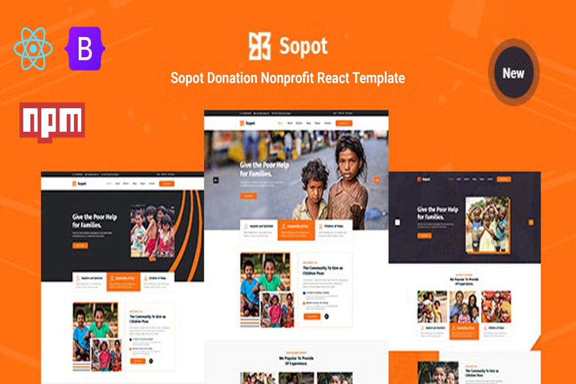 Sopot - Template Website Amal Nonprofit yang Menarik dan Responsif