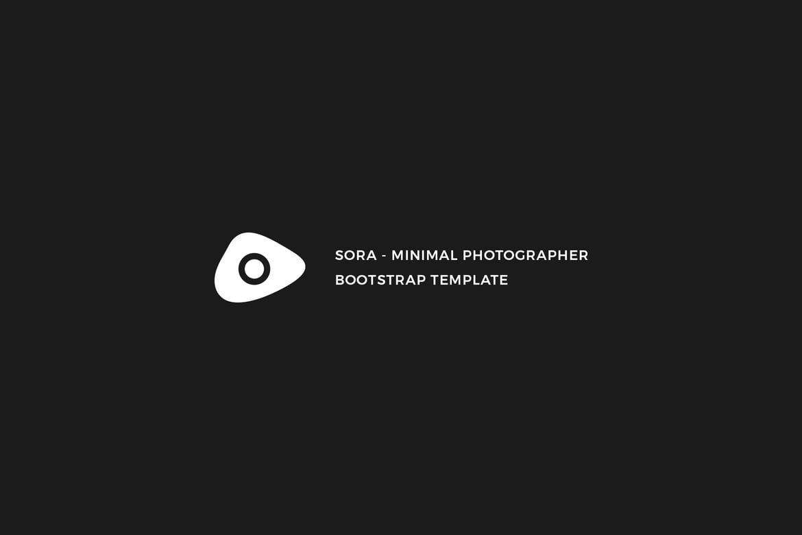 Sora - Template Website Fotografer Minimalis