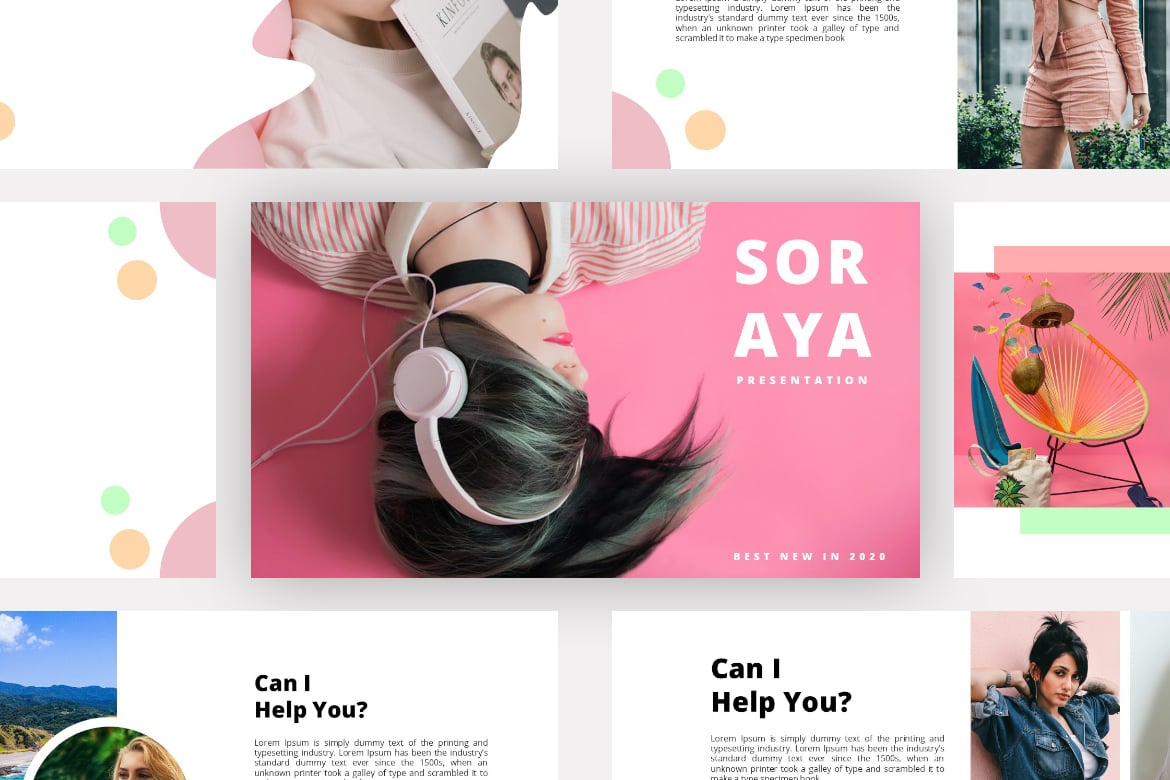 Template PowerPoint Soraya - Solusi Presentasi Kreatif Anda