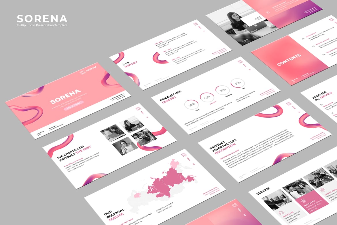 SORENA - Template PowerPoint Kreatif untuk Semua Kebutuhan Presentasi