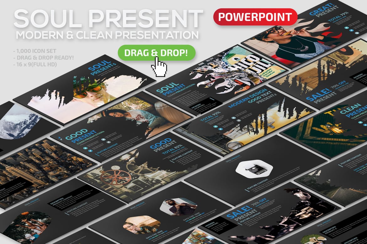 Template Powerpoint Soul yang Menarik dan Dinamis