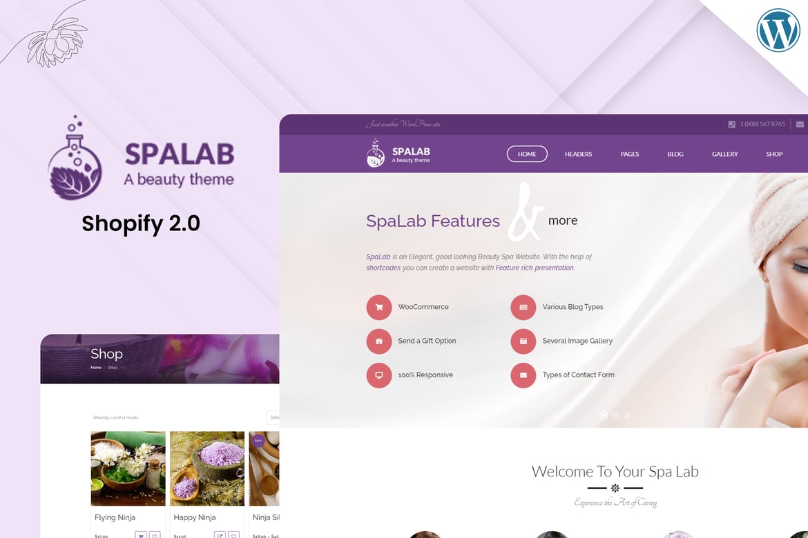 Spa Lab | Tema WordPress Salon Kecantikan yang Responsif