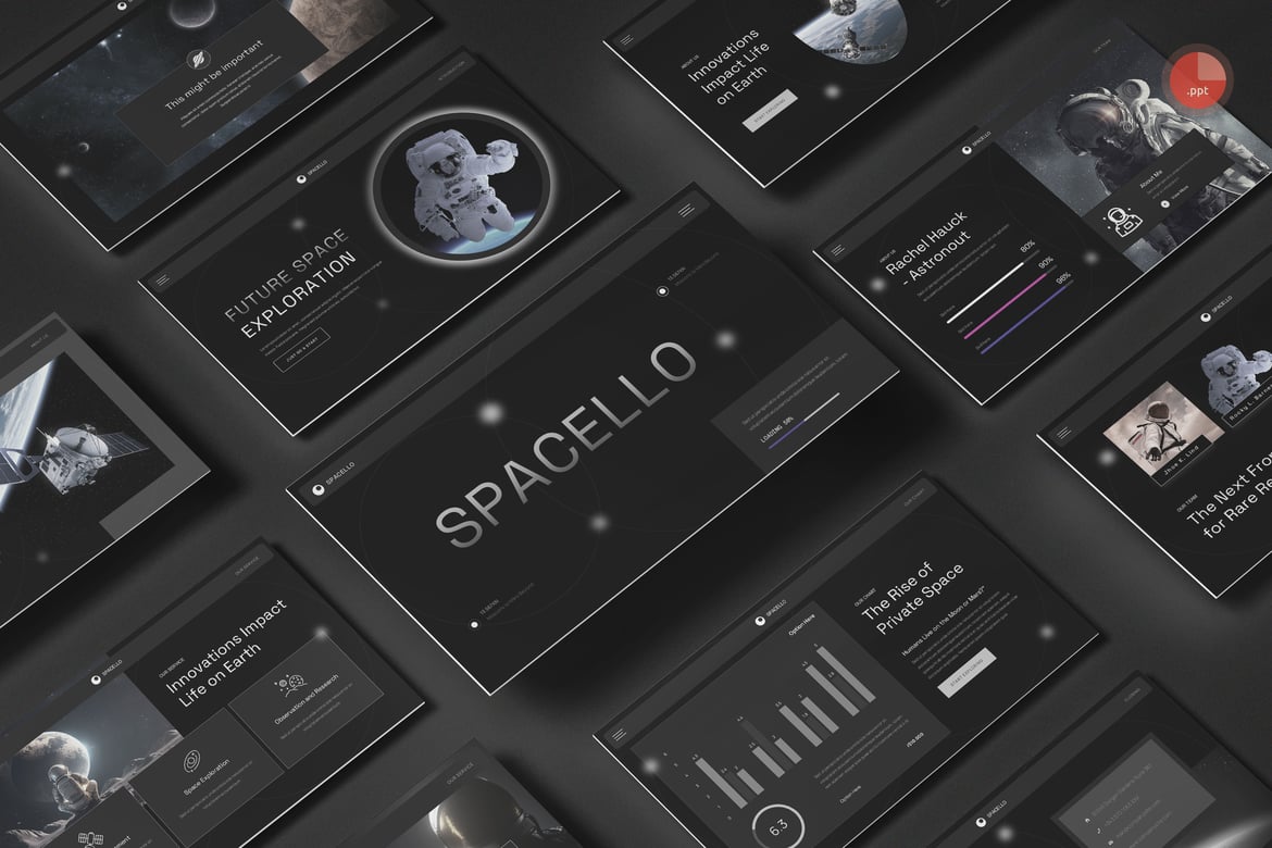 Template Presentasi Space dan Observatorium yang Menarik