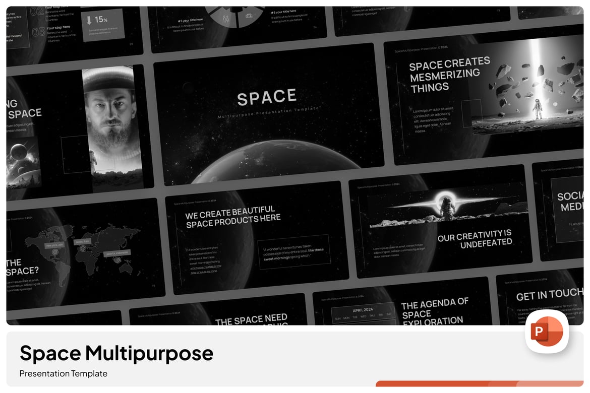 Template Presentasi Serbaguna - Space Multipurpose PowerPoint