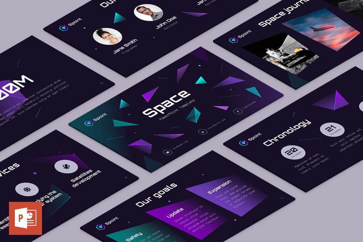 Template PowerPoint Luar Angkasa yang Menarik dan Mudah Digunakan