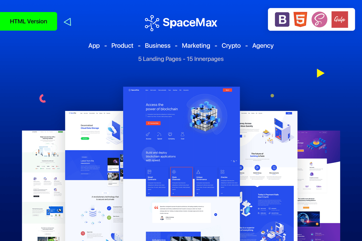 SpaceMax - Template Website Serbaguna yang Modern dan Responsif