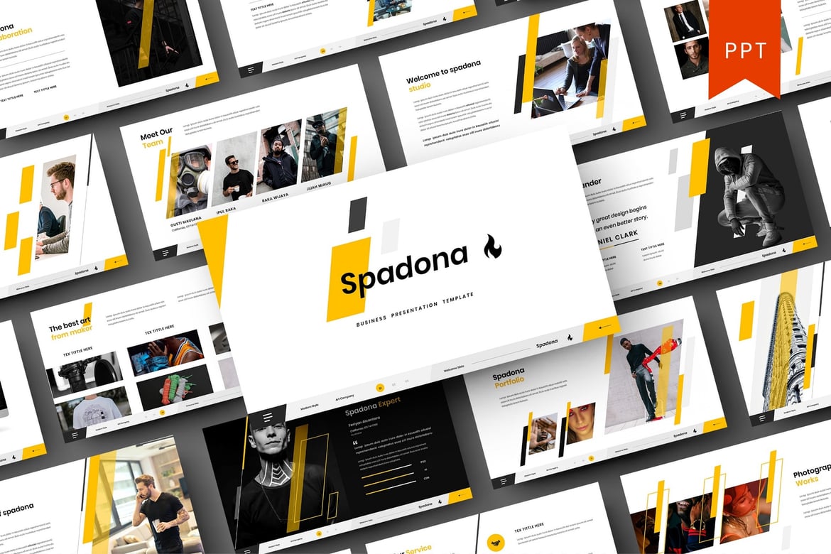 Template PowerPoint Spadona: Solusi Presentasi Bisnis yang Menarik