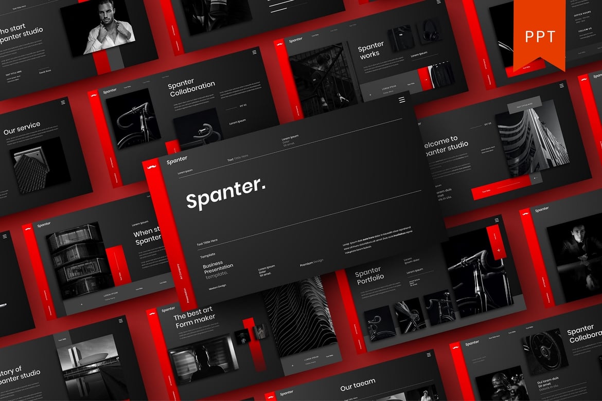 Spanter – Template PowerPoint Bisnis yang Menarik