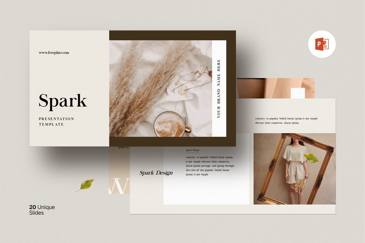 Template Presentasi PowerPoint Spark yang Menarik