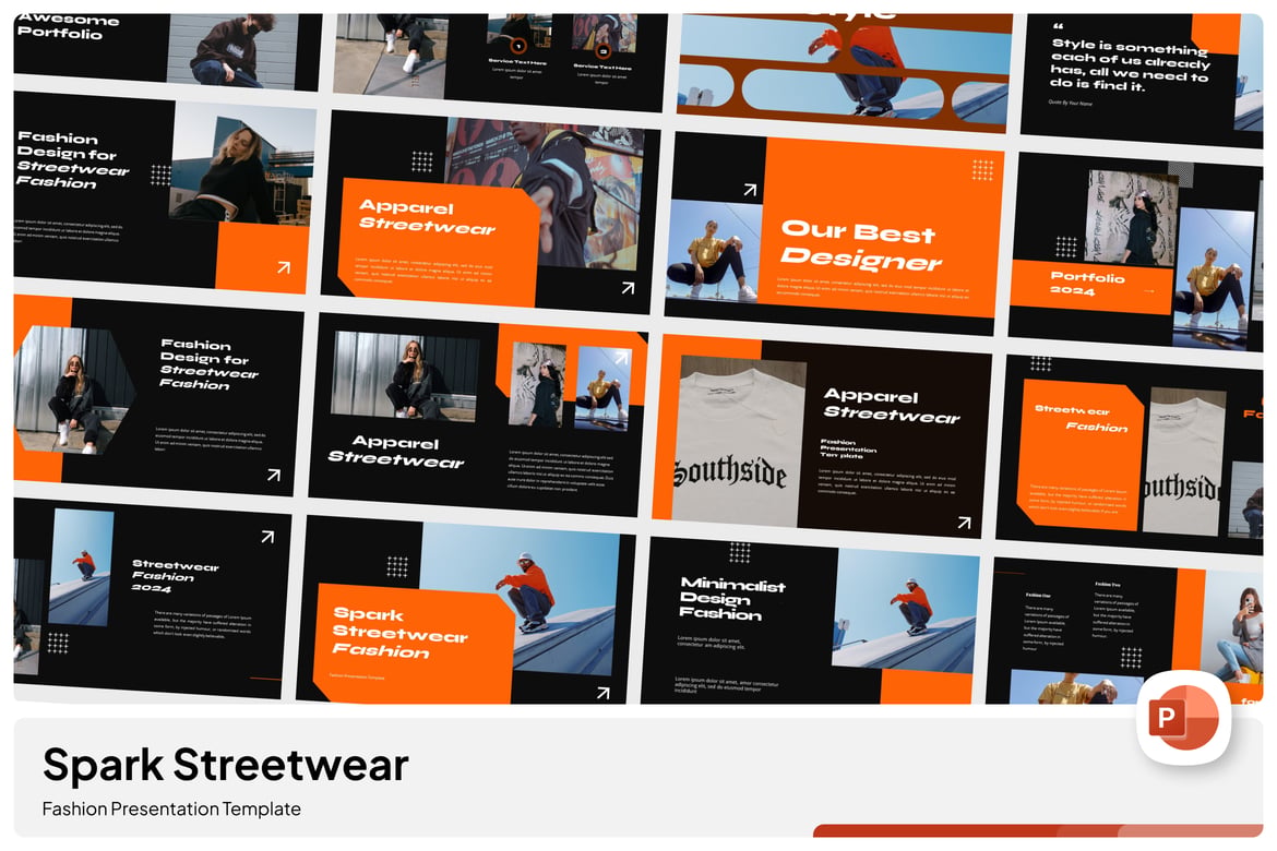 Template PowerPoint Fashion Streetwear yang Menarik dan Modern