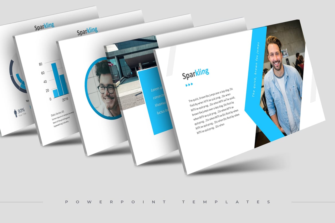 Template PowerPoint Sparkling - Pilihan Warna Menarik untuk Presentasi Anda