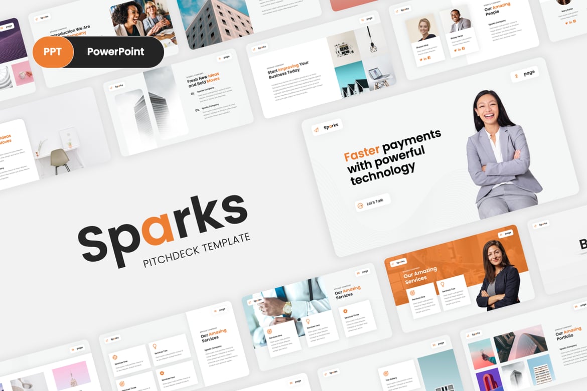 Sparks - Template PowerPoint Serbaguna untuk Presentasi Menarik