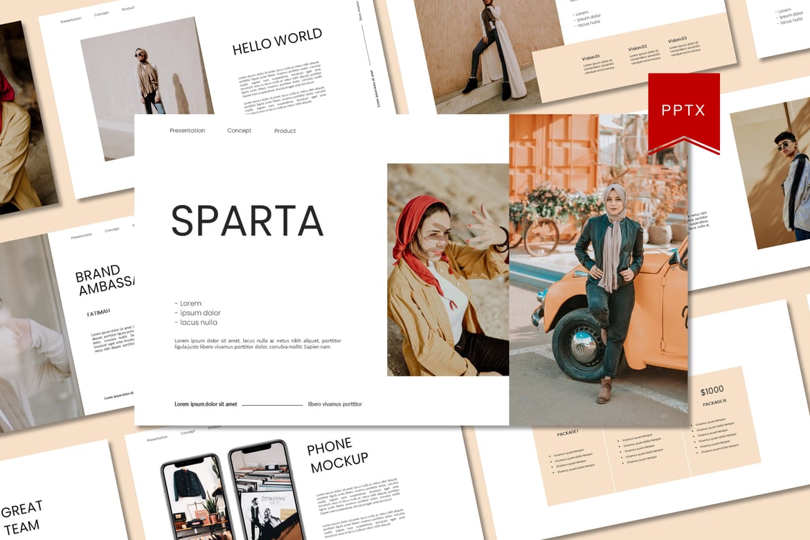 Template PowerPoint Sparta - Presentasi Profesional dan Menarik