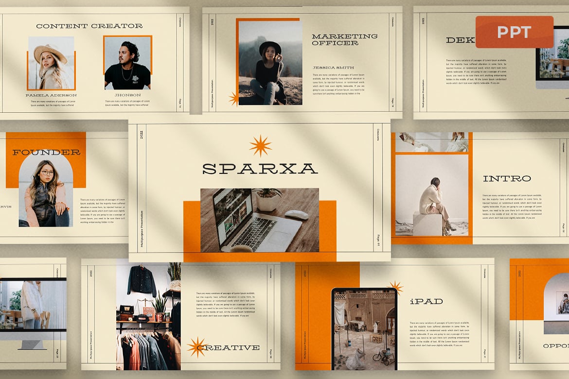 Sparxa - Template Presentasi PowerPoint Modern dan Elegan