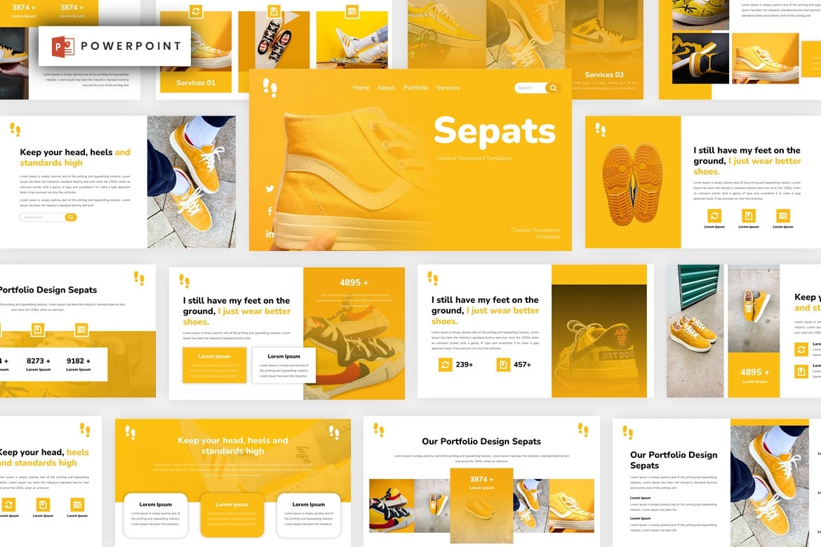 Template PowerPoint Spats - Desain Kreatif untuk Presentasi Menarik