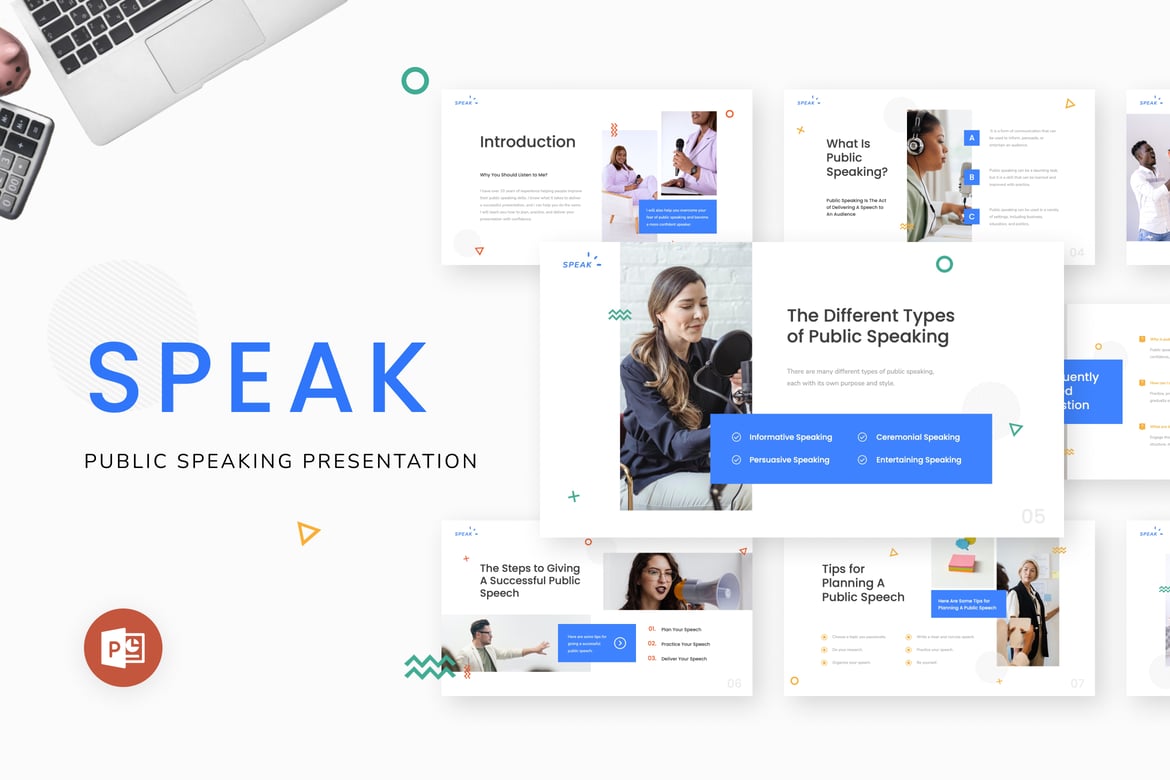 Template PPT Speak - Presentasi Publik yang Menarik