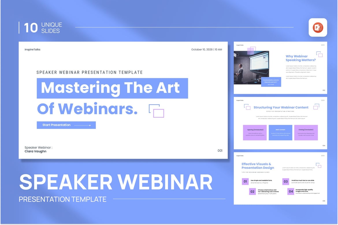 Template Presentasi PowerPoint untuk Webinar yang Menarik