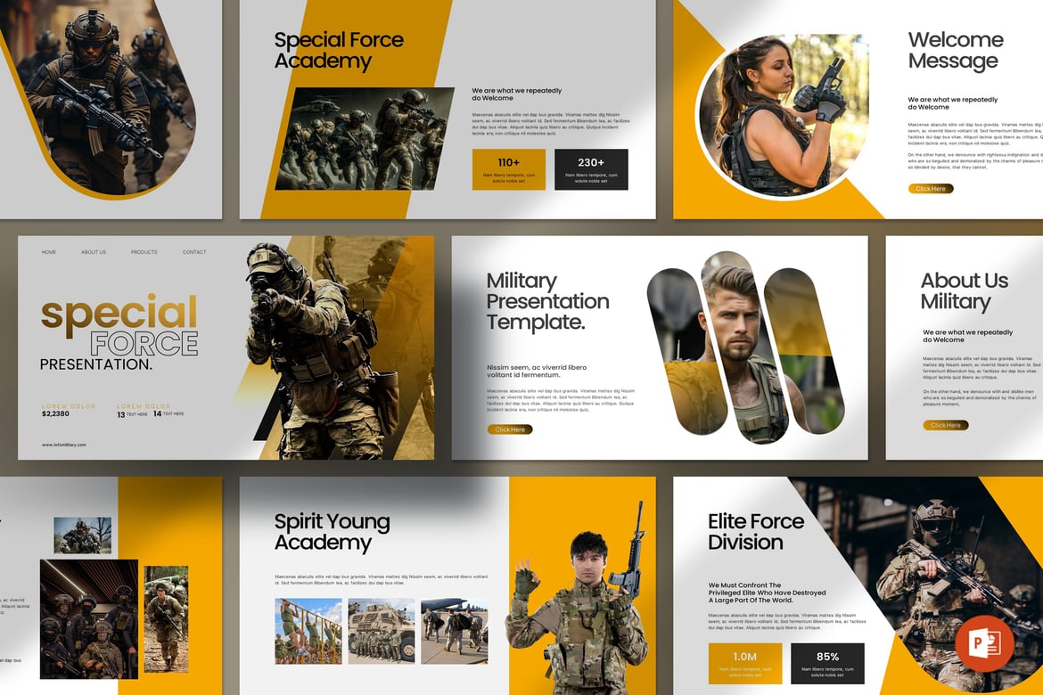 Template PowerPoint Special Force yang Menarik dan Profesional