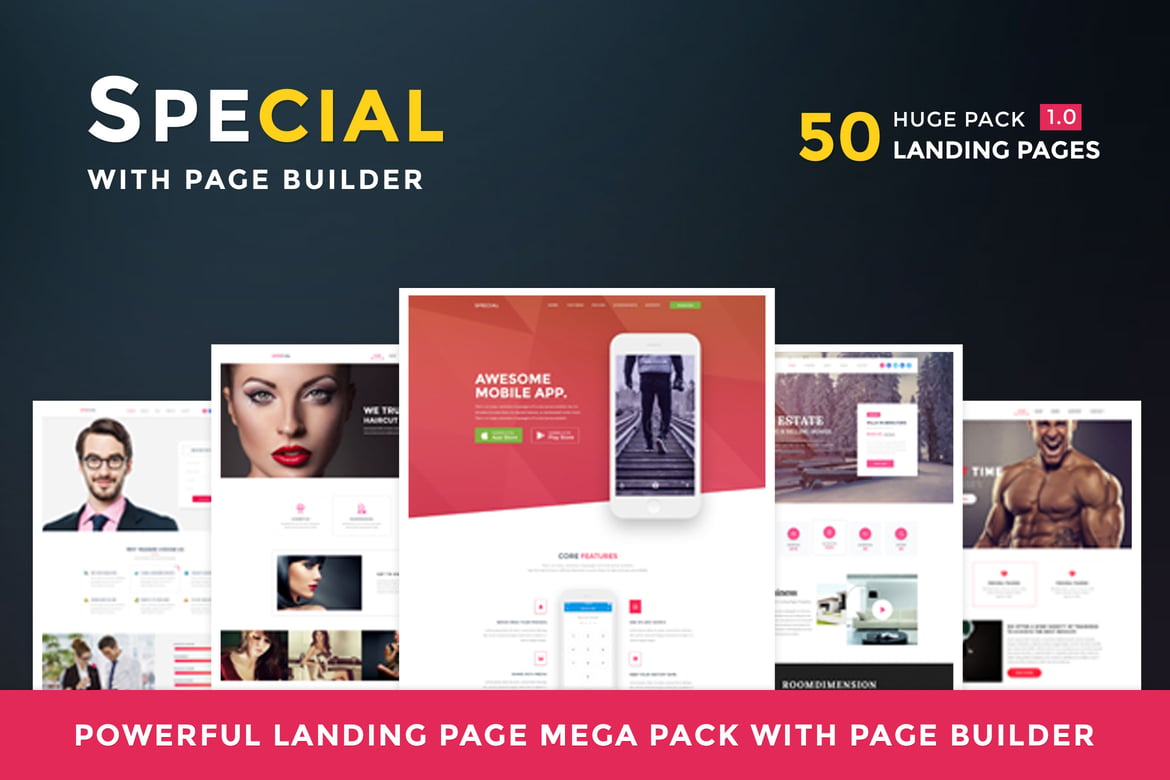 Template Website Spesial - Paket HTML Landing Page yang Elegan