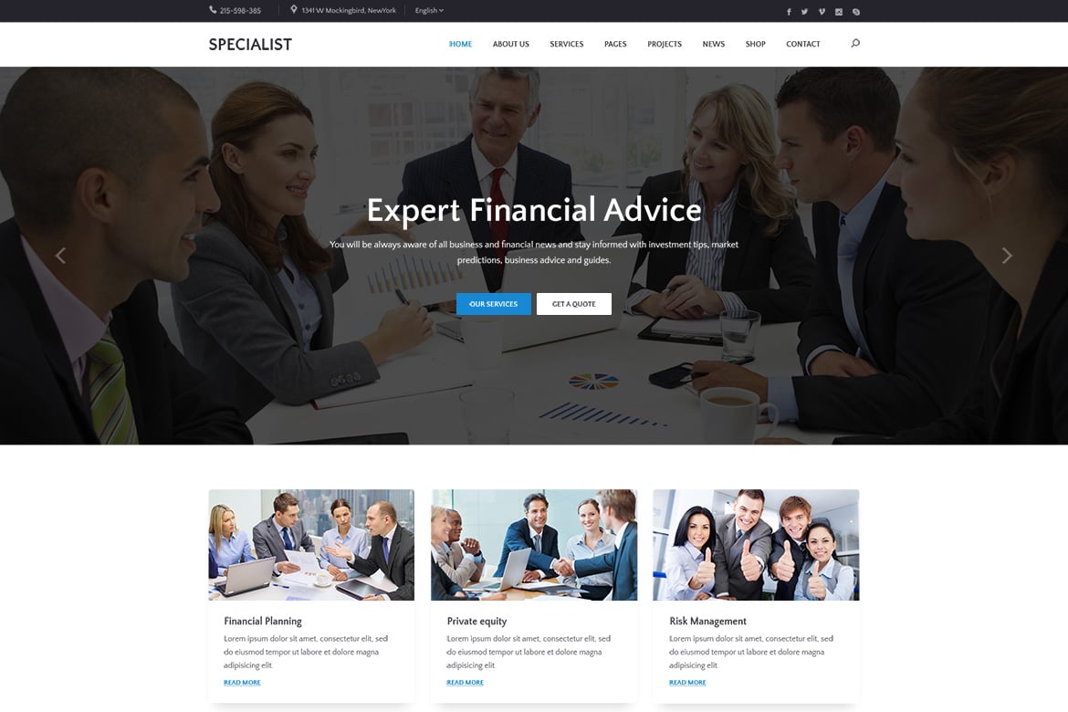 Template Website Spesialis | Solusi Bisnis dan Keuangan Serbaguna