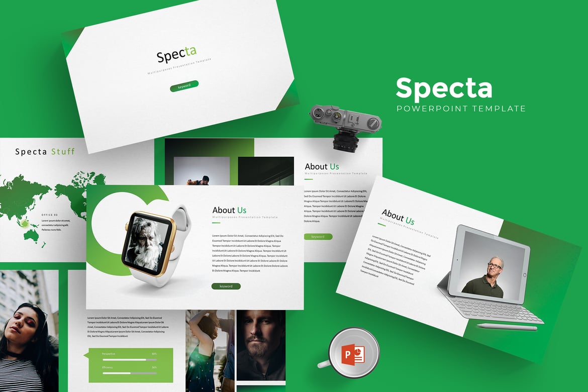 Template PowerPoint Specta - Solusi Presentasi Profesional
