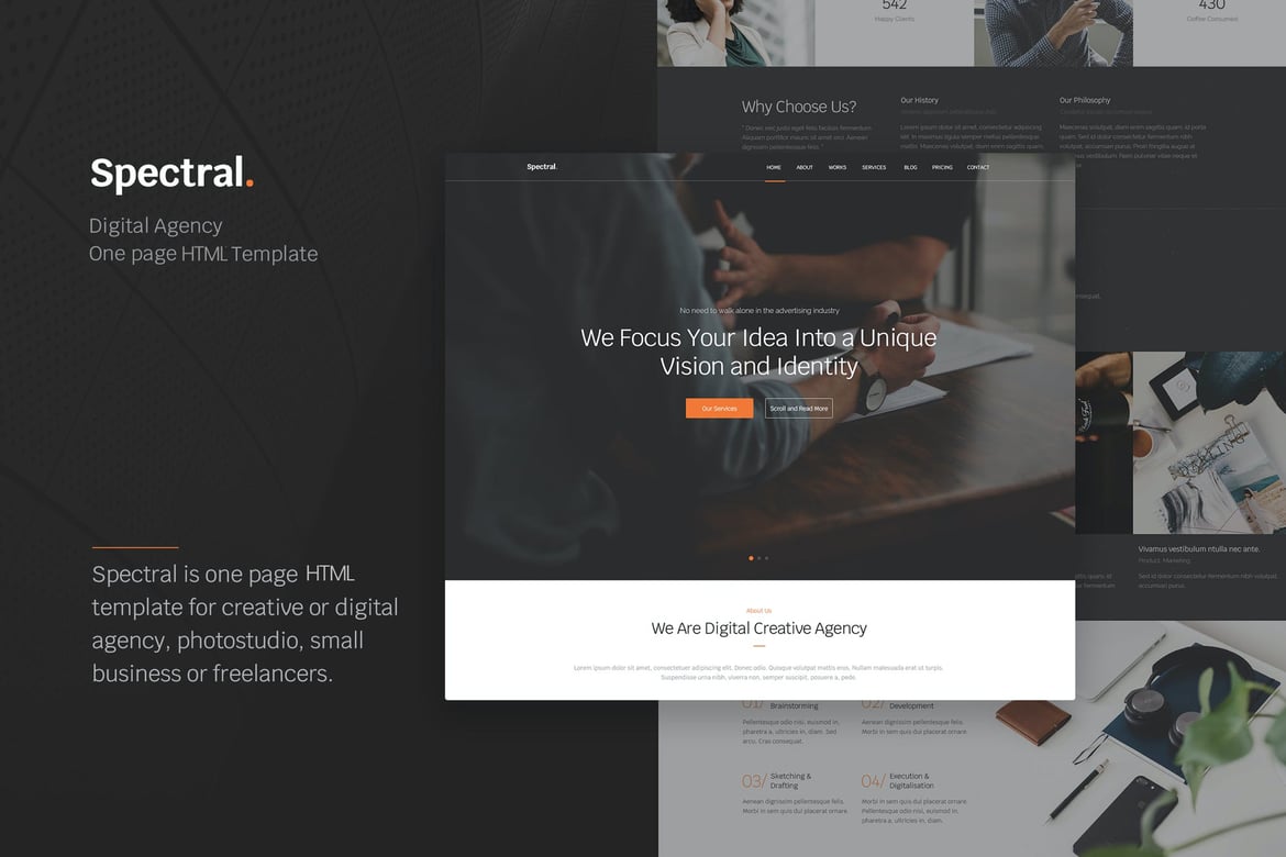 Template Website Spectral - Solusi Satu Halaman untuk Bisnis dan Agensi Anda