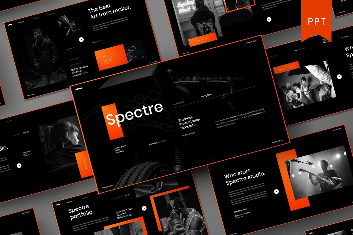 Template Presentasi Bisnis Spectre yang Menarik