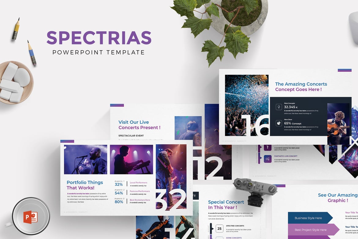 Template Powerpoint Spectrias - Solusi Presentasi Multiguna