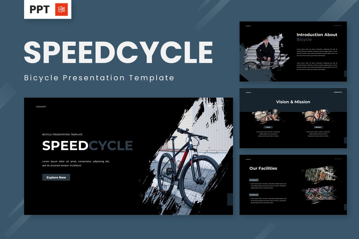 Template Presentasi Sepeda - Speedcycle yang Menarik