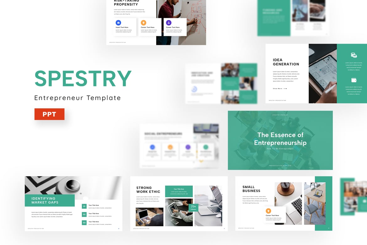 Template Presentasi Powerpoint Spestry yang Menarik dan Profesional