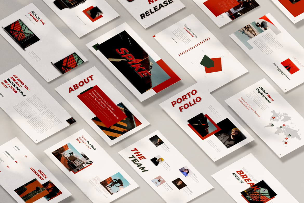 Template Powerpoint Spike: Presentasi Minimalis yang Memukau