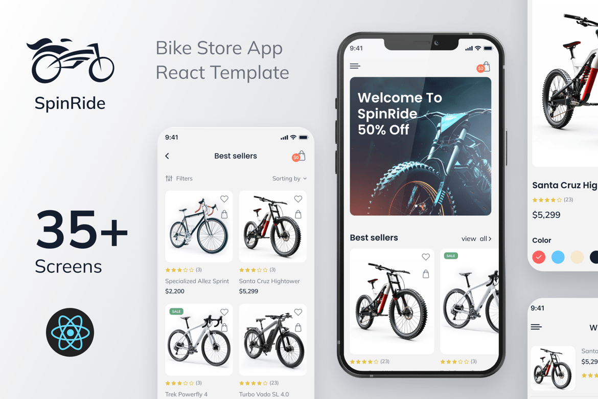 SpinRide - Aplikasi Mobile Toko Sepeda yang Optimal | PWA