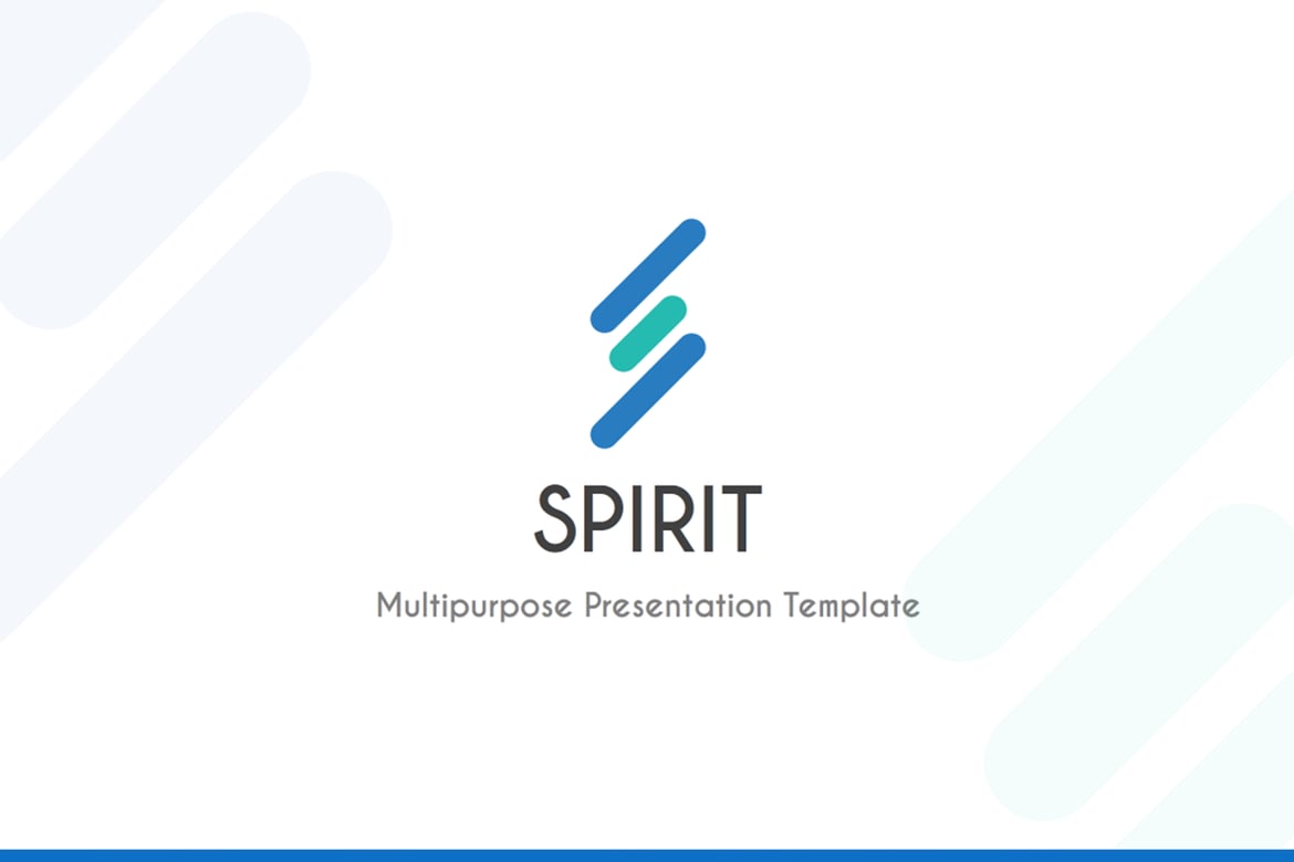 Template Presentasi PowerPoint Spirit yang Kuat dan Menarik
