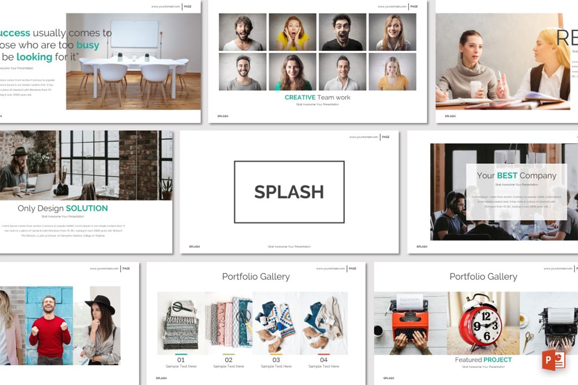 SPLASH - Template Powerpoint Kreatif untuk Presentasi Anda